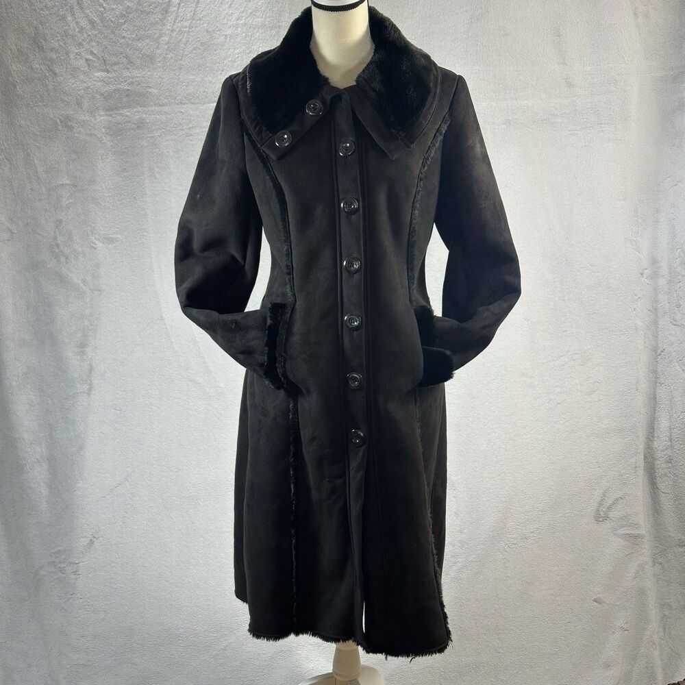 Alfani Women's Black Coat Size Medium Color Black